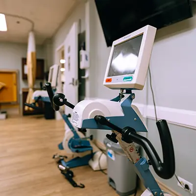 The rehab gym equipment at Glendale