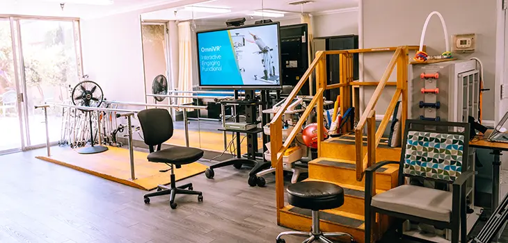 The rehabilitation gym at Valley Palms