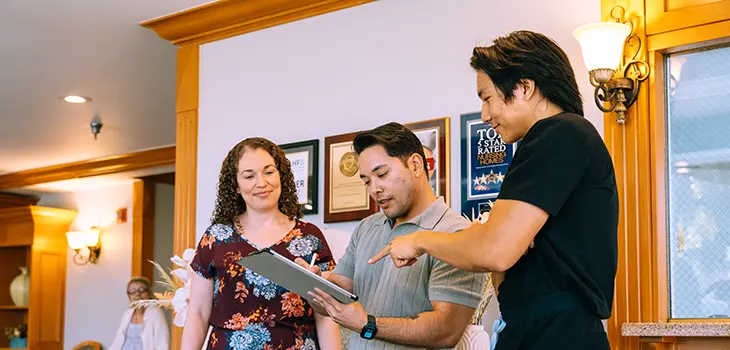 Three employees of Valley Palms