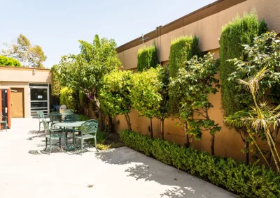 The courtyard at Valley Palms