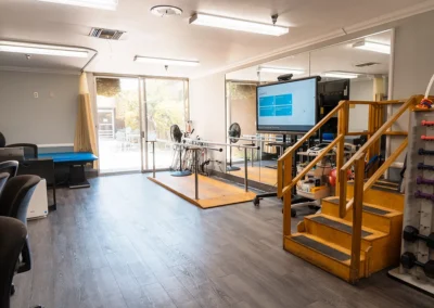 The equipment in the rehab gym at Valley Palms