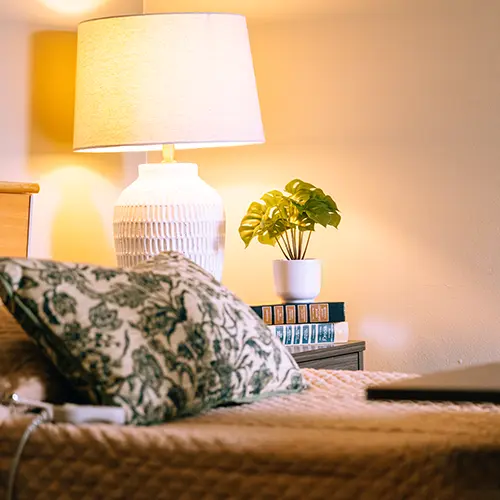 A residents bedside at Casitas