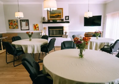 The dining room at Casitas Care Center