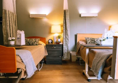 A semi private room at Casitas Care Center