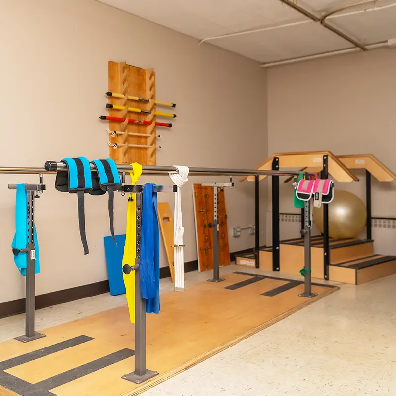 The rehab gym equipment at Hickory Village