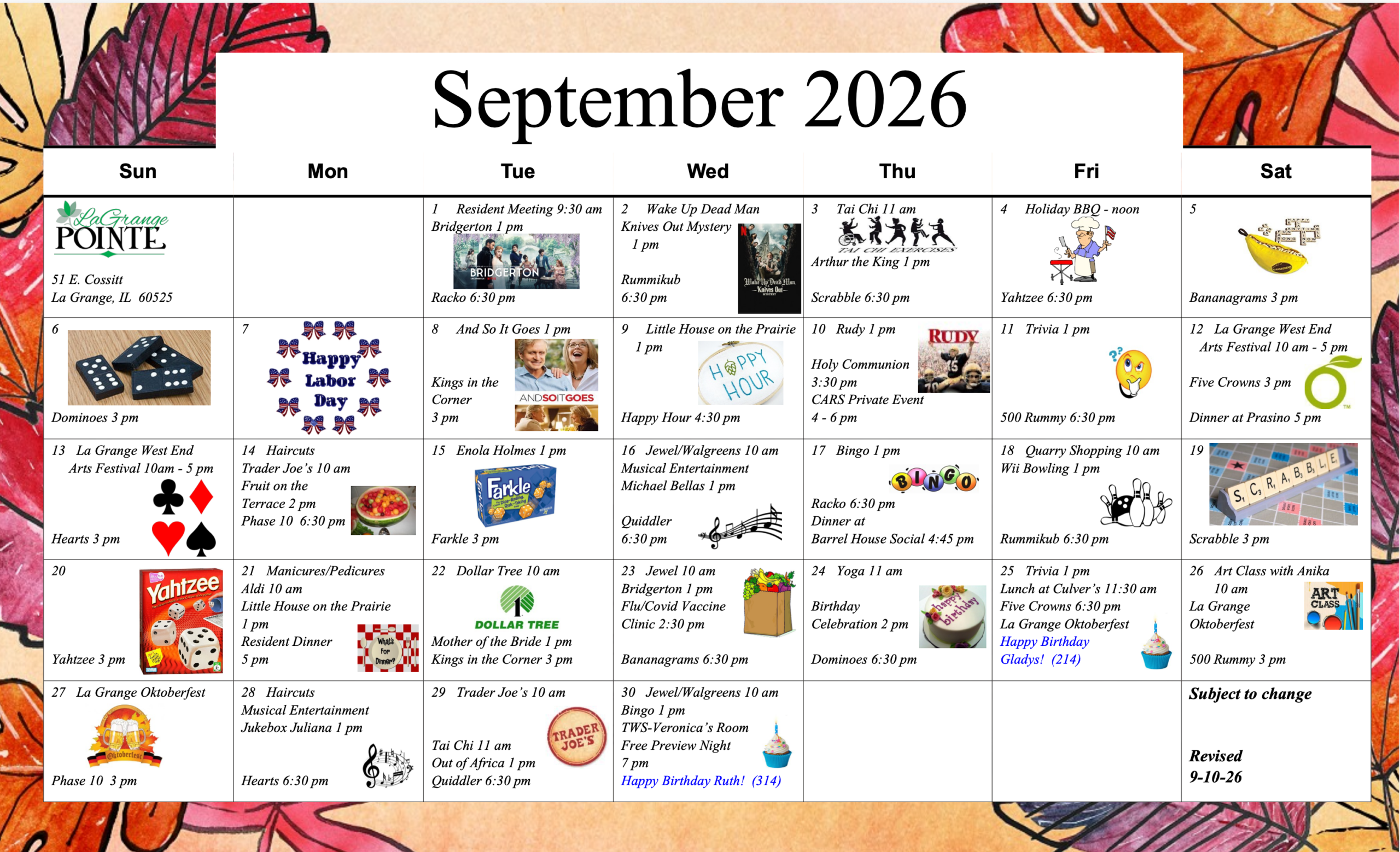 September 2026 Calendar
